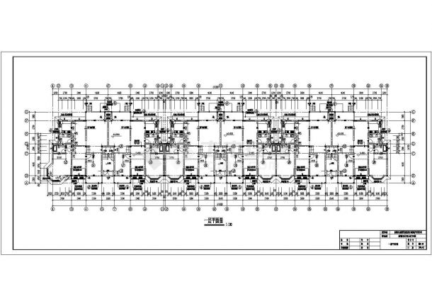 惠州市某家属院3200平米6层砖混结构住宅楼建筑设计CAD图纸-图二