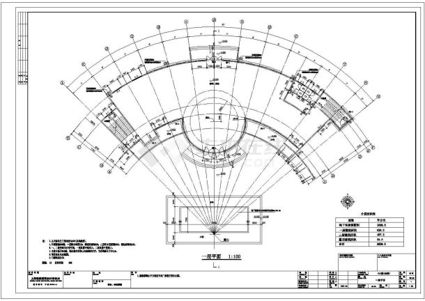 某市帝景豪园休闲会所建施图-图二