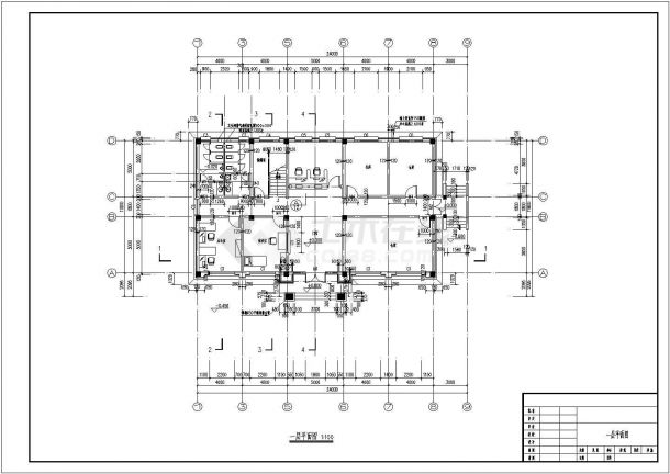 [湖南]水闸防汛仓库工程CAD完整大样设计施工图-图一