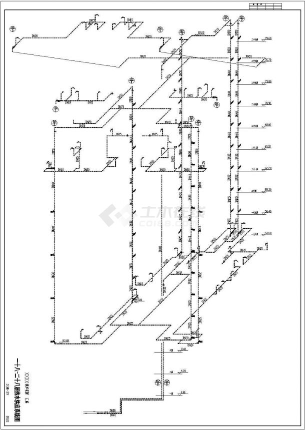 某地下2地上28层城市花园商住楼给排水CAD设计-图一