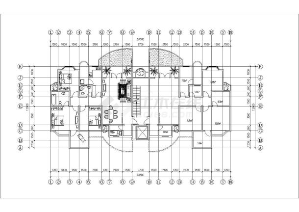 110-150平米经典的二三房平面户型设计CAD图纸（62张）-图二