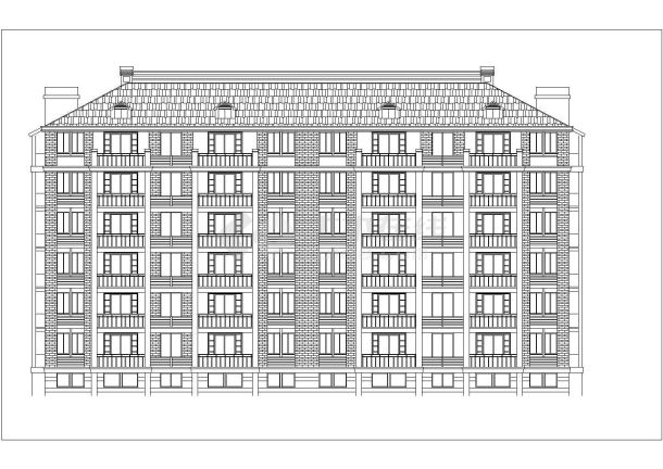 苏州市相城区某新建小区7+18层两栋住宅楼建筑设计CAD图纸-图一