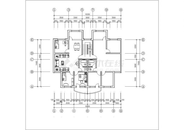 宁波市某现代化小区80-140平米的预售户型设计CAD图纸（共21张）-图一