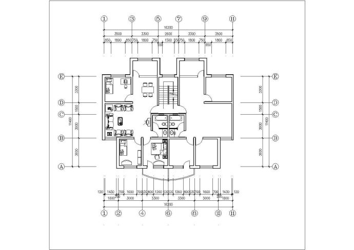 宁波市某现代化小区80-140平米的预售户型设计CAD图纸（共21张）_图1