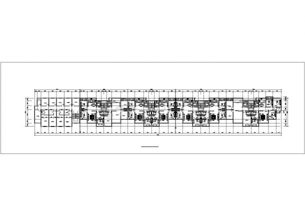 5100平米沿街七层框混结构商住楼建筑设计CAD图纸（底层商铺）-图一