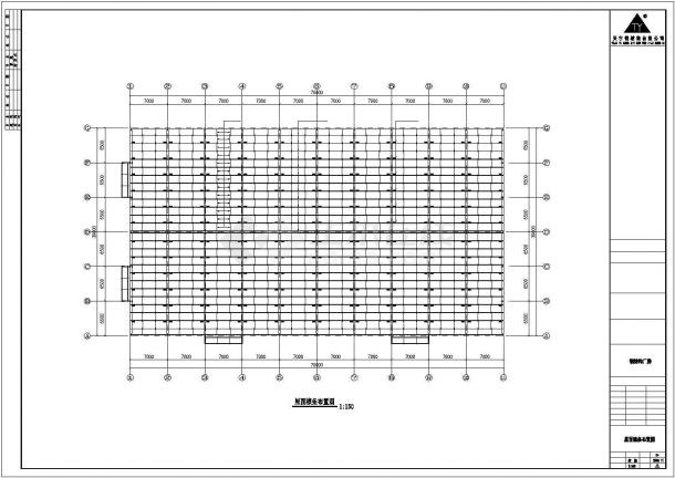 山东青岛某公司钢结构工程CAD图-图二
