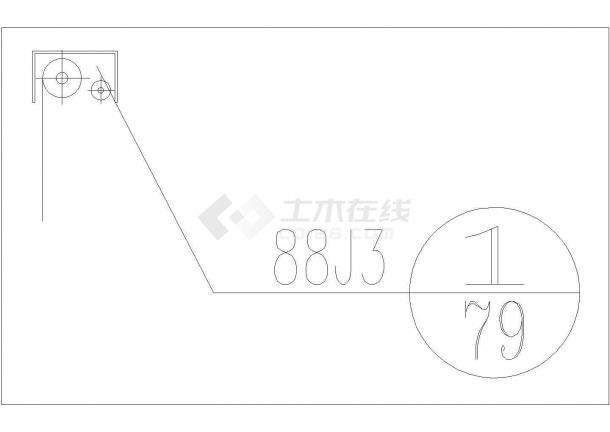 某防火卷帘门CAD详细设计图-图一