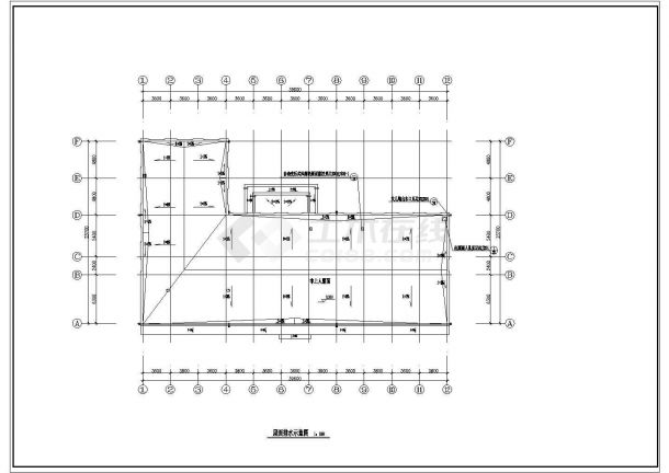 北京某养老院CAD设计建筑工图纸（含设计说明）-图一