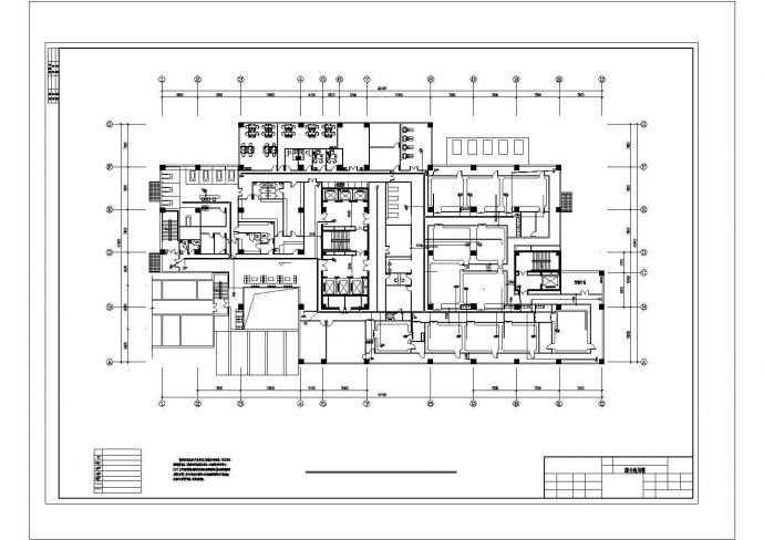 某2672㎡二层医院综合病房楼电气施工CAD图纸，10张图纸_图1