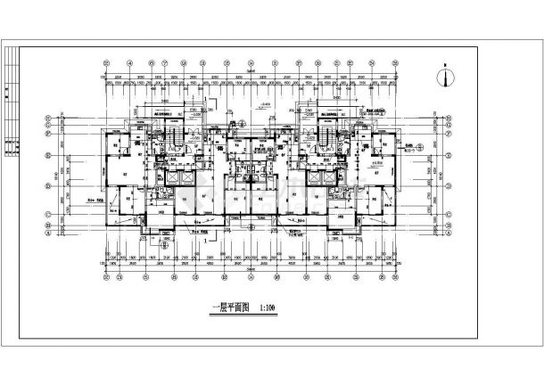 风情花园社区高层住宅楼建筑图纸-图二