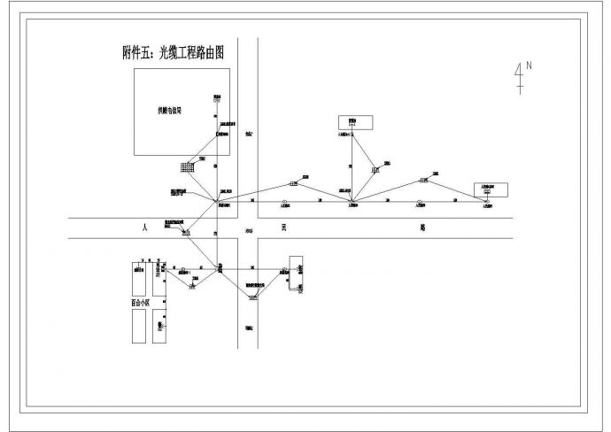电信管道图纸样本电气施工图_图1
