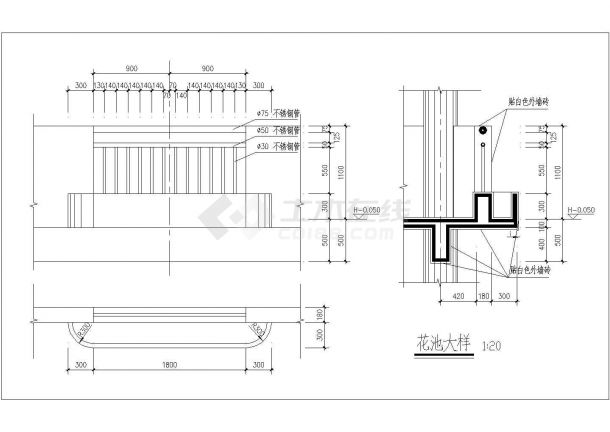 某花池CAD全套施工节点图纸-图一