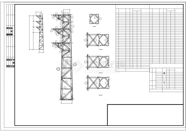 NJ1-10.5铁塔组装图电气施工图-图二