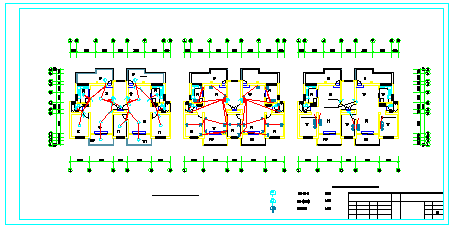 某多层住宅楼CAD电气设计施工图-图一