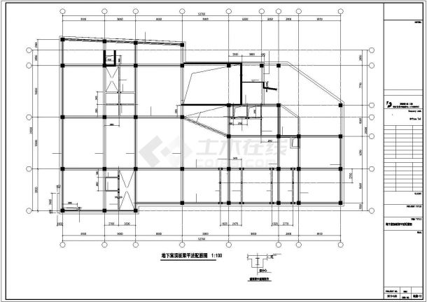 某八层钢框架结构电影院设计cad全套结构施工图（含设计说明，含建筑设计）-图一