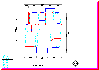 某住宅完整装修设计cad平面设计施工图_图1