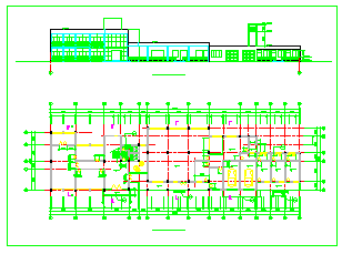 南方某办公楼建筑设计施工CAD图纸-图二