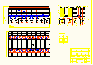 6种200万超大风量布袋除尘器方案cad总图纸设计-图一