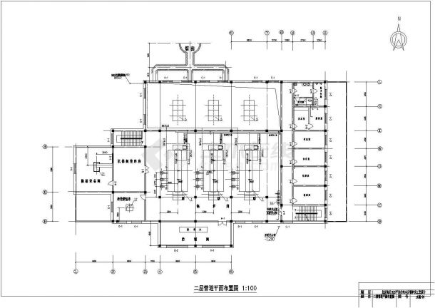 某15万平米采暖锅炉房工艺CAD建筑设计施工图-图一
