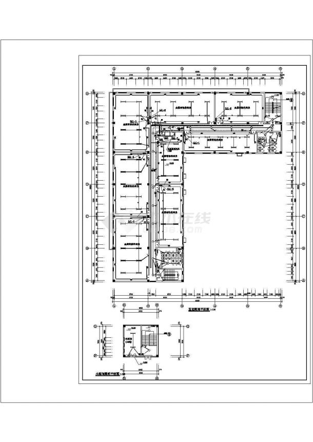 某五层办公楼电气 CAD建筑设计施工图-图二