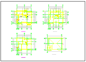 全套别墅结构设计施工方案cad图纸_图1