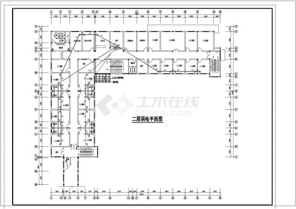3层L型县医院综合楼电气施工图-图二