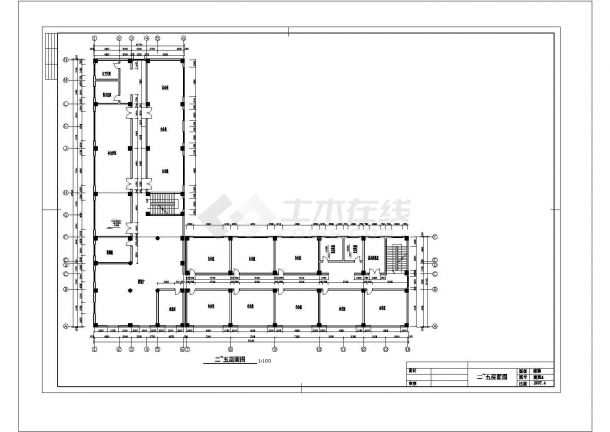 杭州某地区六层小型办公楼建筑方案cad设计图纸（含设计说明）-图一