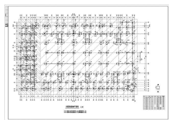 某小区商住楼错层框架结构施工图CAD规划详图_图1