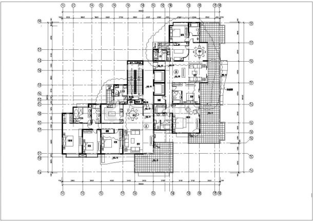 泰州市某新建居住区经典热门户型设计CAD图纸（共7张）-图一