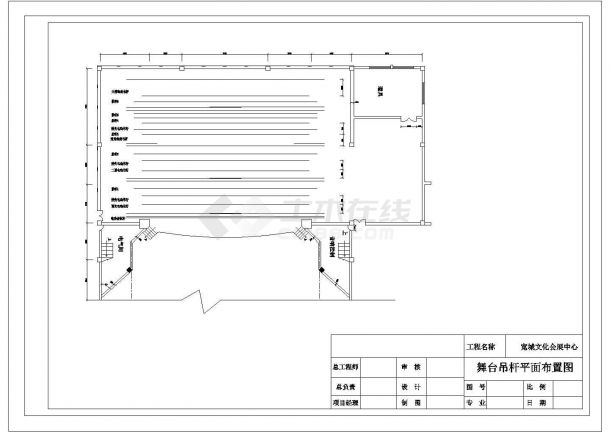某文化会展中心CAD设计详细施工图纸-图一