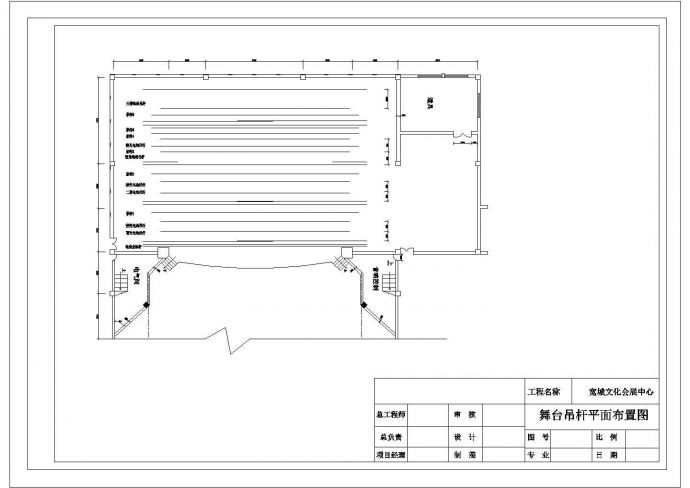 某文化会展中心CAD设计详细施工图纸_图1