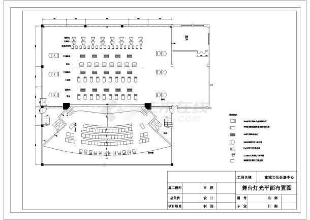 某文化会展中心CAD设计详细施工图纸-图二