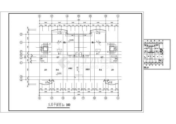 某建筑节能设计CAD详细构造施工平面图-图一