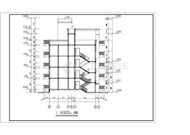 某建筑节能设计CAD详细构造施工平面图-图二