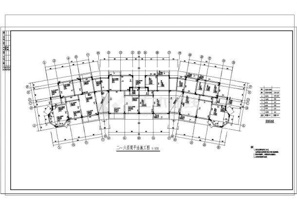 某武汉市大型住宅区结构设计详图-图一