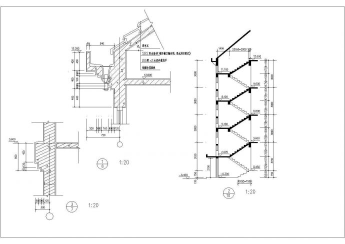 石家庄市某小区950平米4 +1层砖混结构住宅楼建筑设计CAD图纸_图1