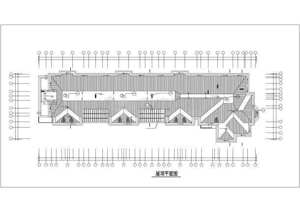 5200平米五层砖混结构住宅楼建筑设计CAD图纸（不含阁楼和车库层）-图二
