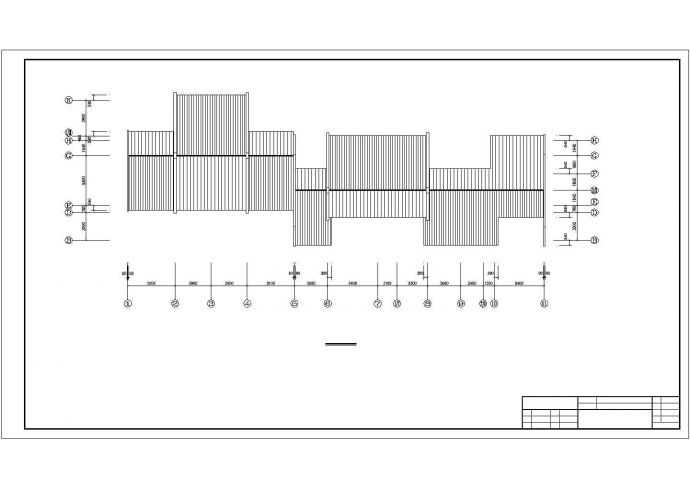 芜湖市某小区5400平米四层框架结构商住楼建筑设计CAD图纸_图1