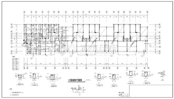某市小区住宅楼砖混结构设计施工CAD详图-图二