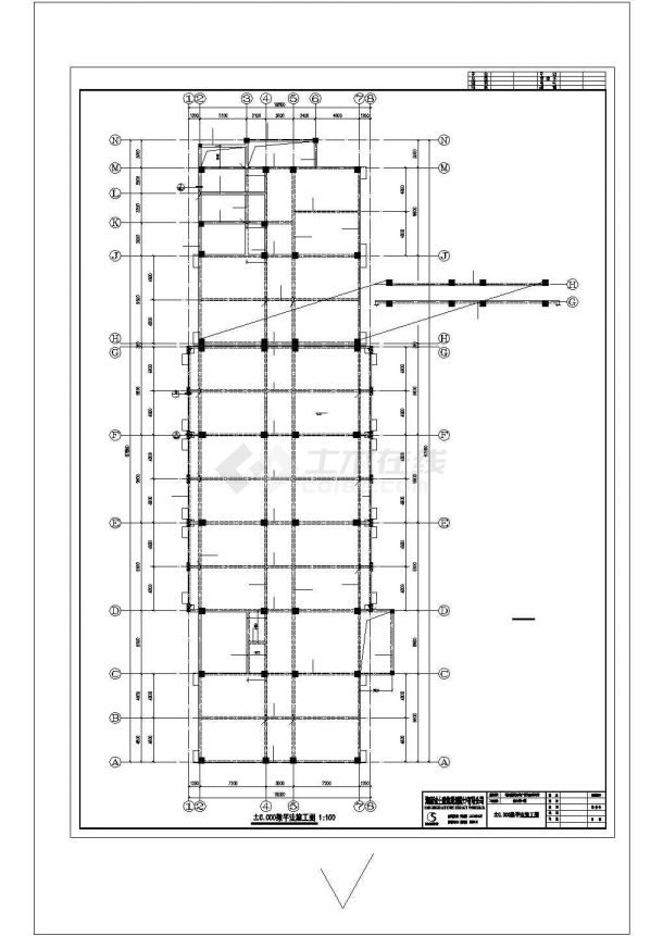 某地教学楼全部图纸六层独立基础框架结构全套cad图纸（含结构设计总说明）-图二
