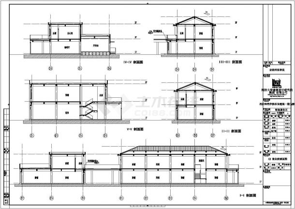 仙林某高校校园单体商业街建筑设计CAD图纸(含效果图)-图一