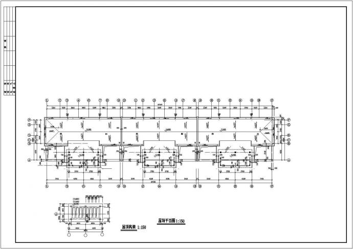 南昌市某小区3800平米五层斜坡式住宅楼建筑设计CAD图纸_图1
