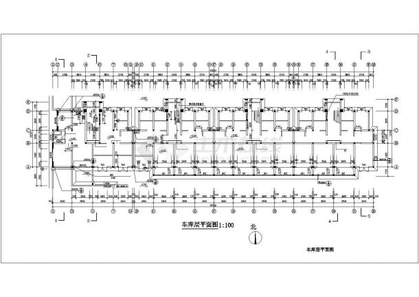 襄樊市某小区6+1层砖混结构住宅楼建筑设计CAD图纸（含阁楼层）-图一