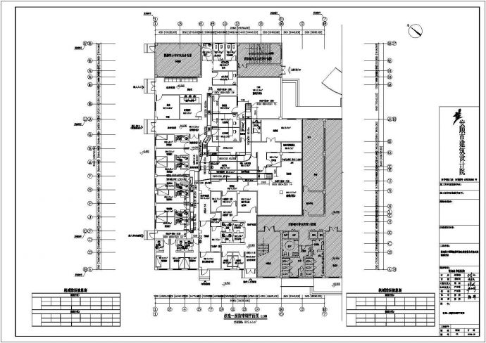 某现代化医院800平米单层门诊楼暖通系统设计CAD图纸_图1
