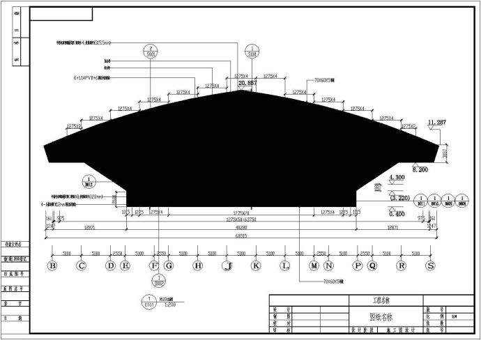 某大学游泳馆玻璃幕墙建筑设计施工全套cad图_图1