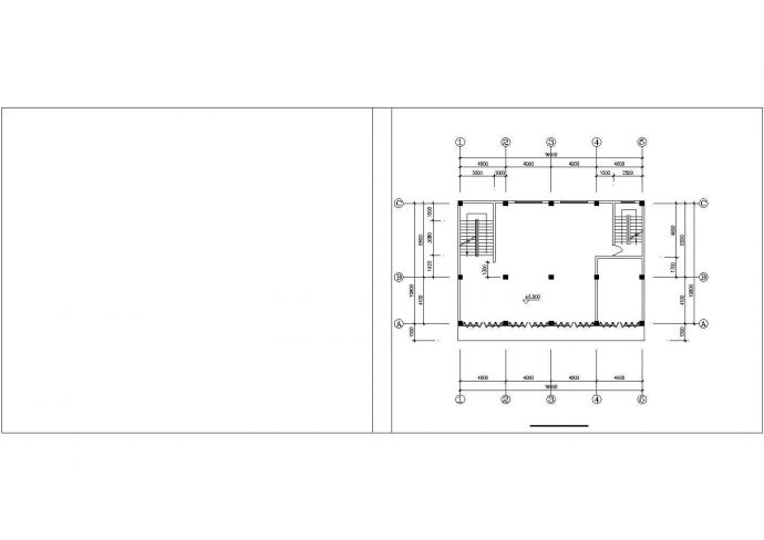重庆市某社区5层砖混结构别墅式商住楼建筑设计CAD图纸（1层商用）_图1