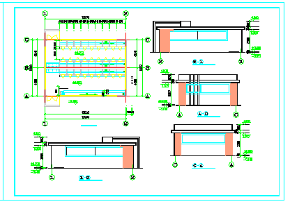 亚尔曼出品 某公园厕所建筑设计CAD图纸-图二