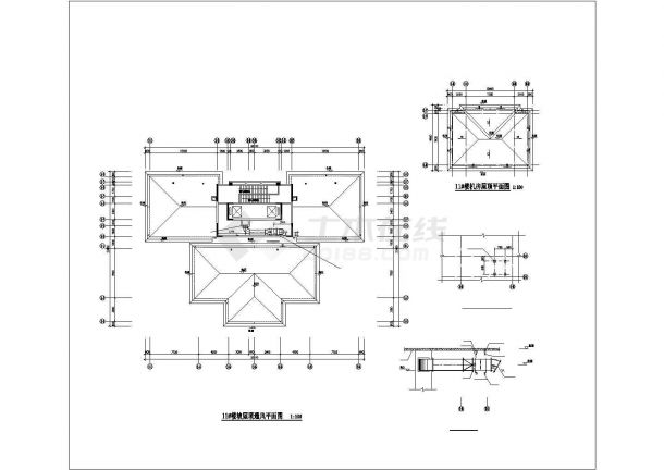重庆市某小区28层剪力墙结构住宅楼暖通系统设计CAD图纸-图二