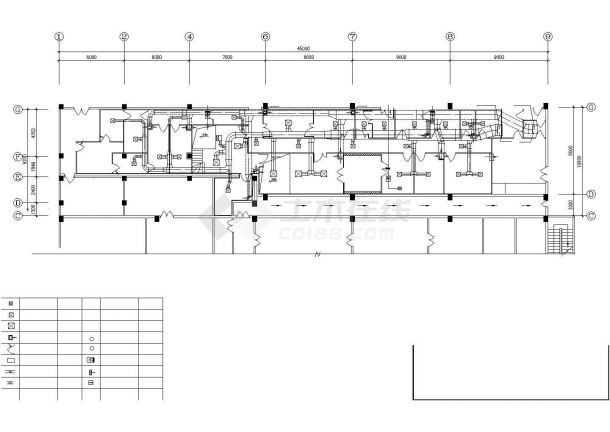 昆山市某医药公司2层生产车间暖通系统设计CAD图纸-图二