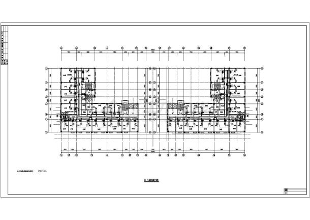 5600平米8层框架结构办公综合楼全套暖通系统设计CAD图纸-图二